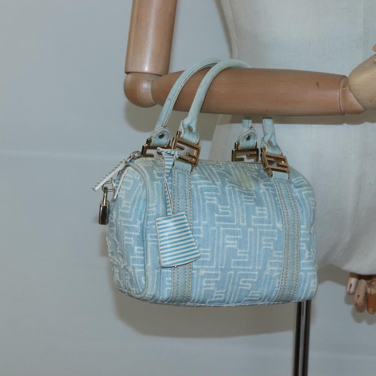 Fendi Fendi Boston Bag Denim Size ONE SIZE - 15 Thumbnail