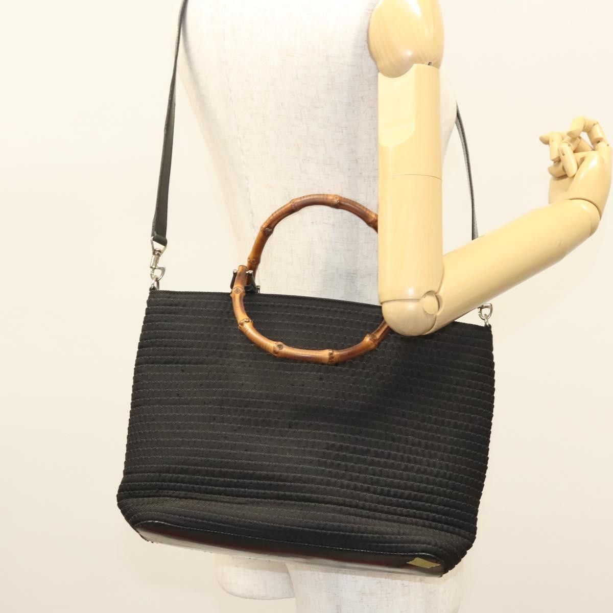 Gucci Gucci Vintage Bamboo Handle Tote Canvas Size ONE SIZE - 15 Thumbnail