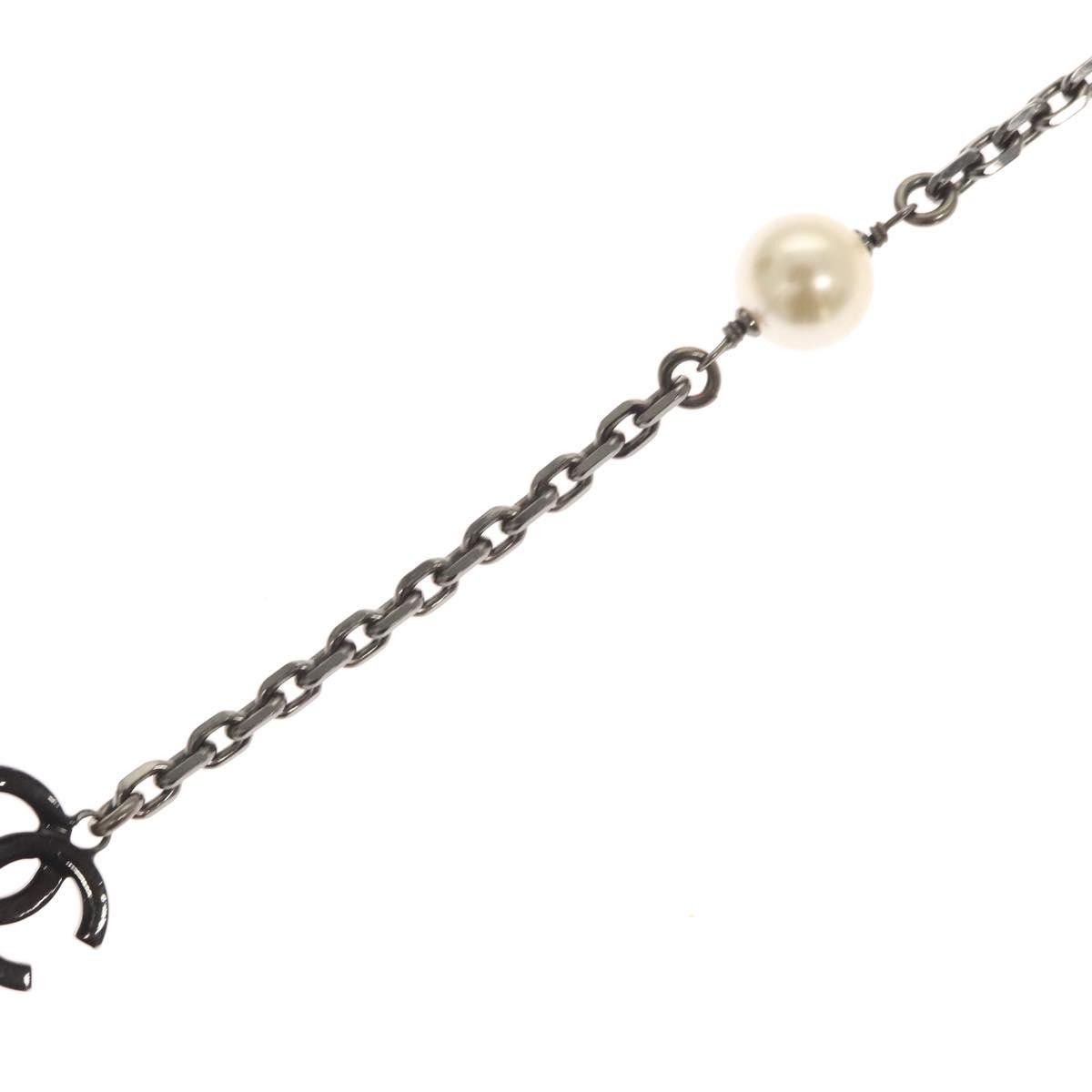Chanel CC Pearl Necklace Faux Pearls and Metal