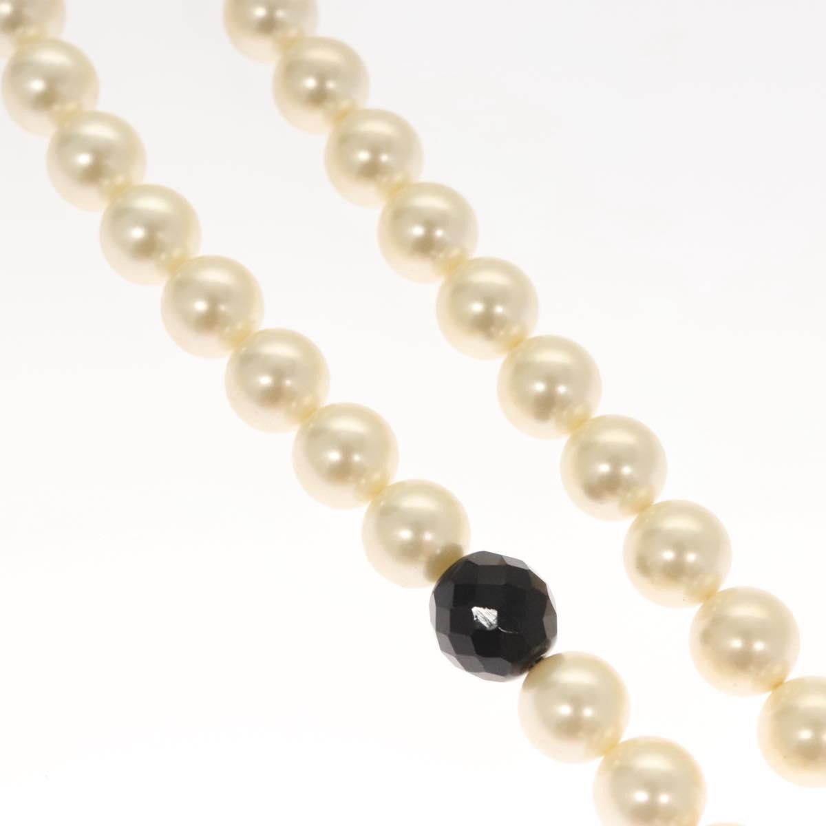Chanel CC Pearl Necklace Faux Pearls and Metal