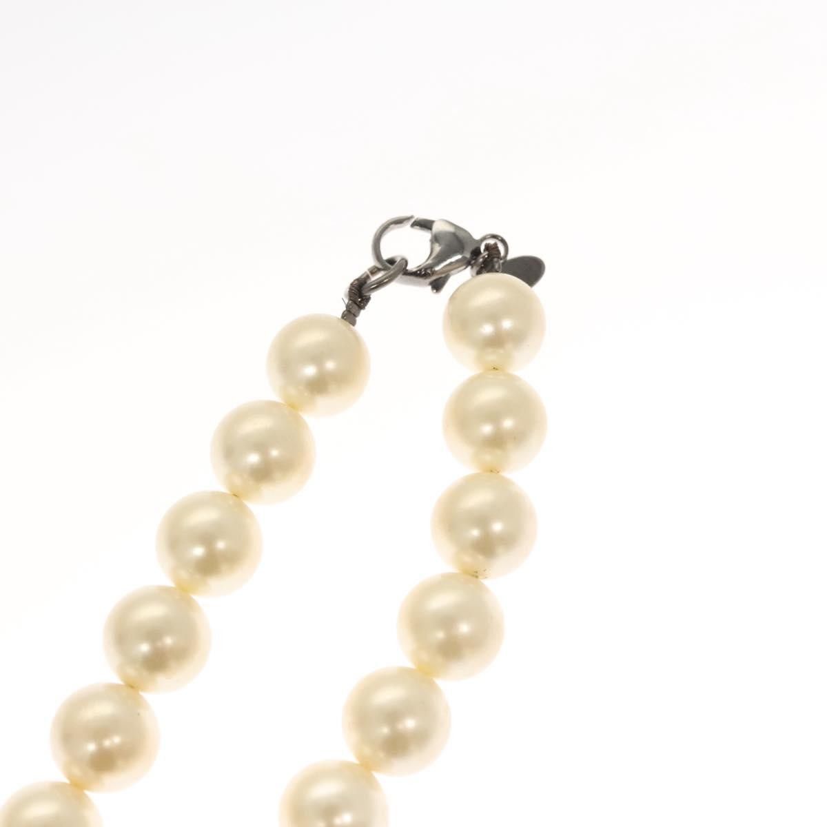 Chanel CC Pearl Necklace Faux Pearls and Metal