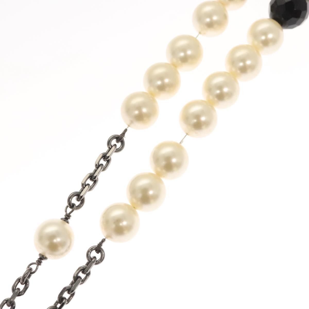 Chanel CC Pearl Necklace Faux Pearls and Metal