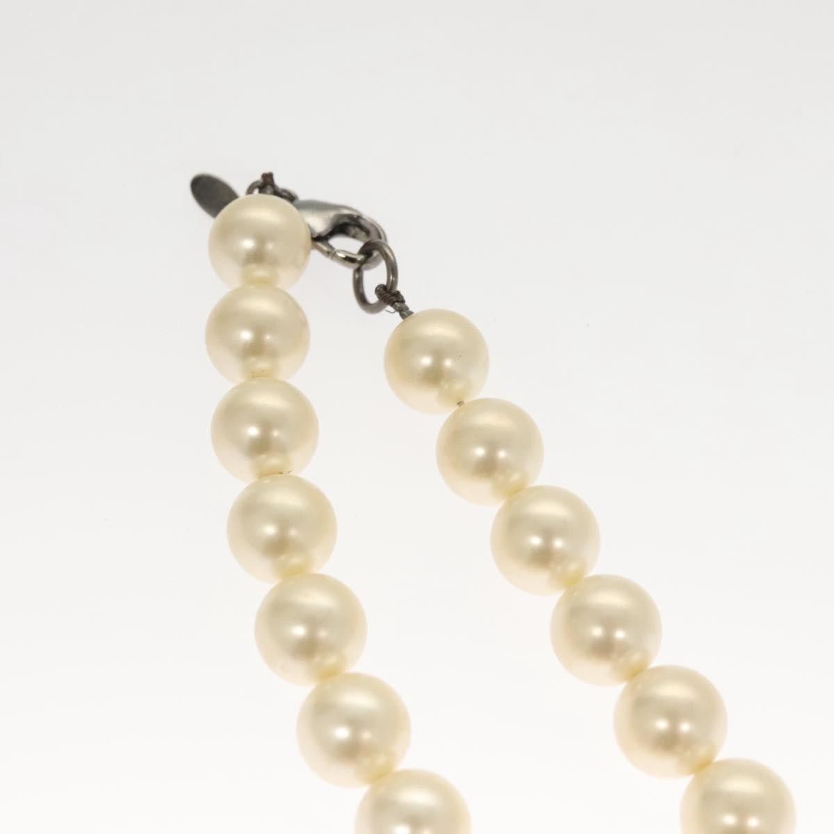 Chanel CC Pearl Necklace Faux Pearls and Metal