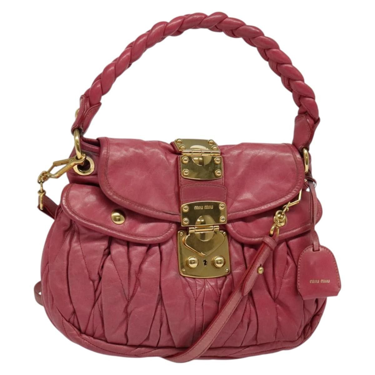 Miu Miu Miu Miu Coffer Convertible Hobo Matelasse Leather Size ONE SIZE - 20 Thumbnail