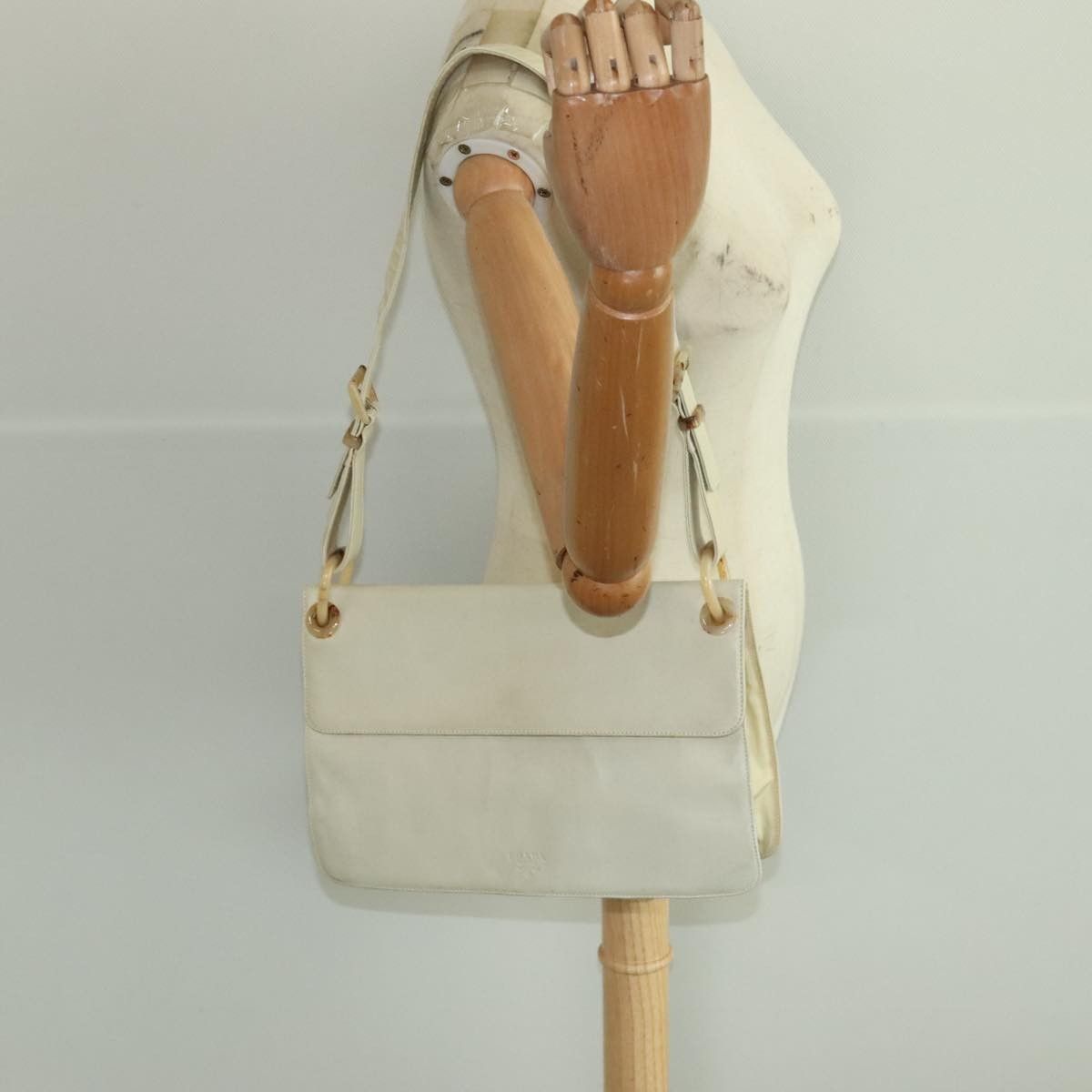 Prada Prada Flap Shoulder Bag Leather Size ONE SIZE - 14 Thumbnail