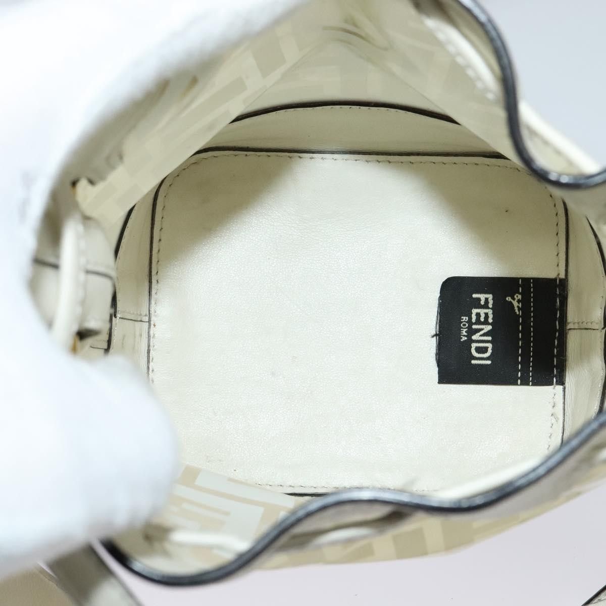 Fendi Fendi FF Logo Mon Tresor Bucket Bag Canvas Size ONE SIZE - 5 Thumbnail