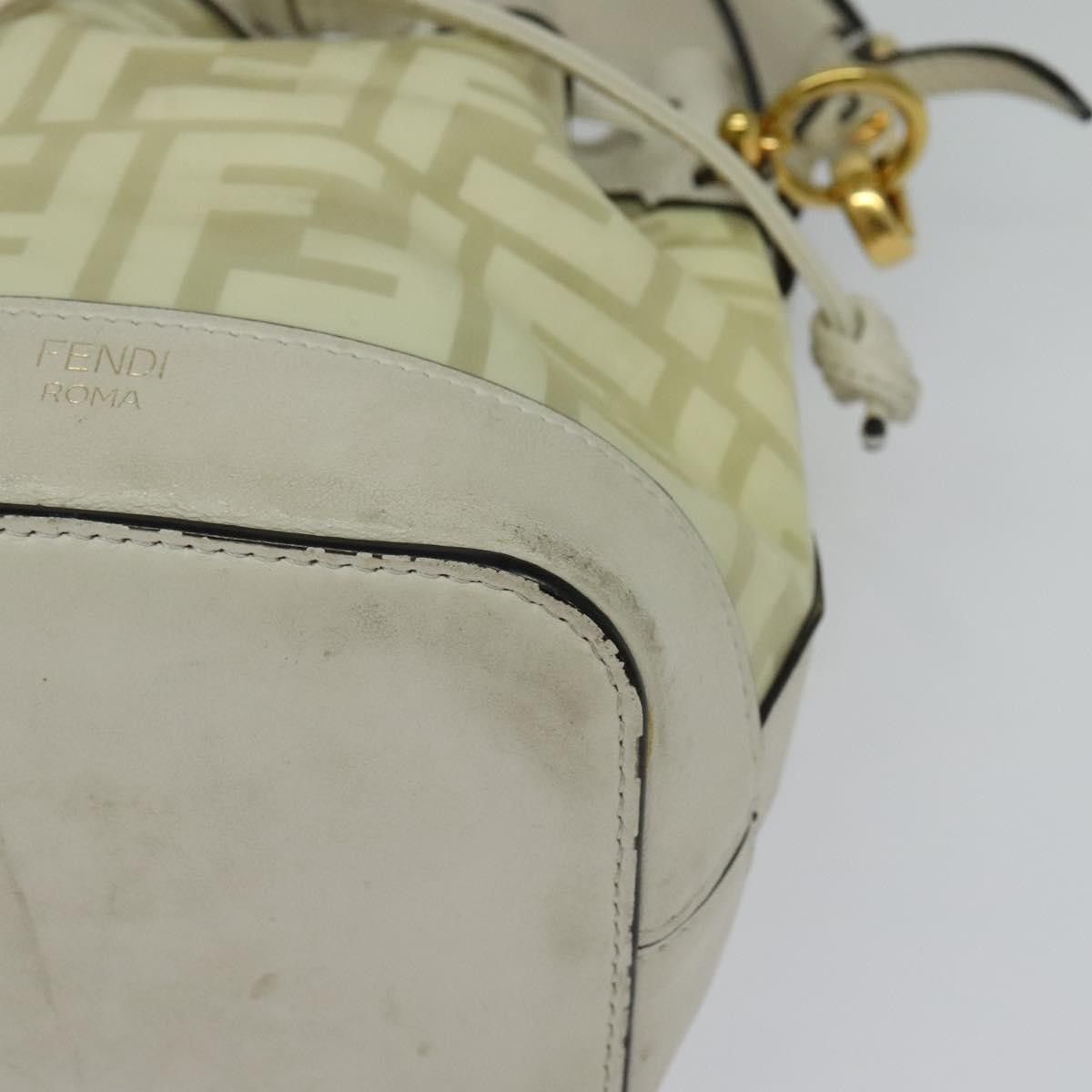 Fendi Fendi FF Logo Mon Tresor Bucket Bag Canvas Size ONE SIZE - 9 Thumbnail