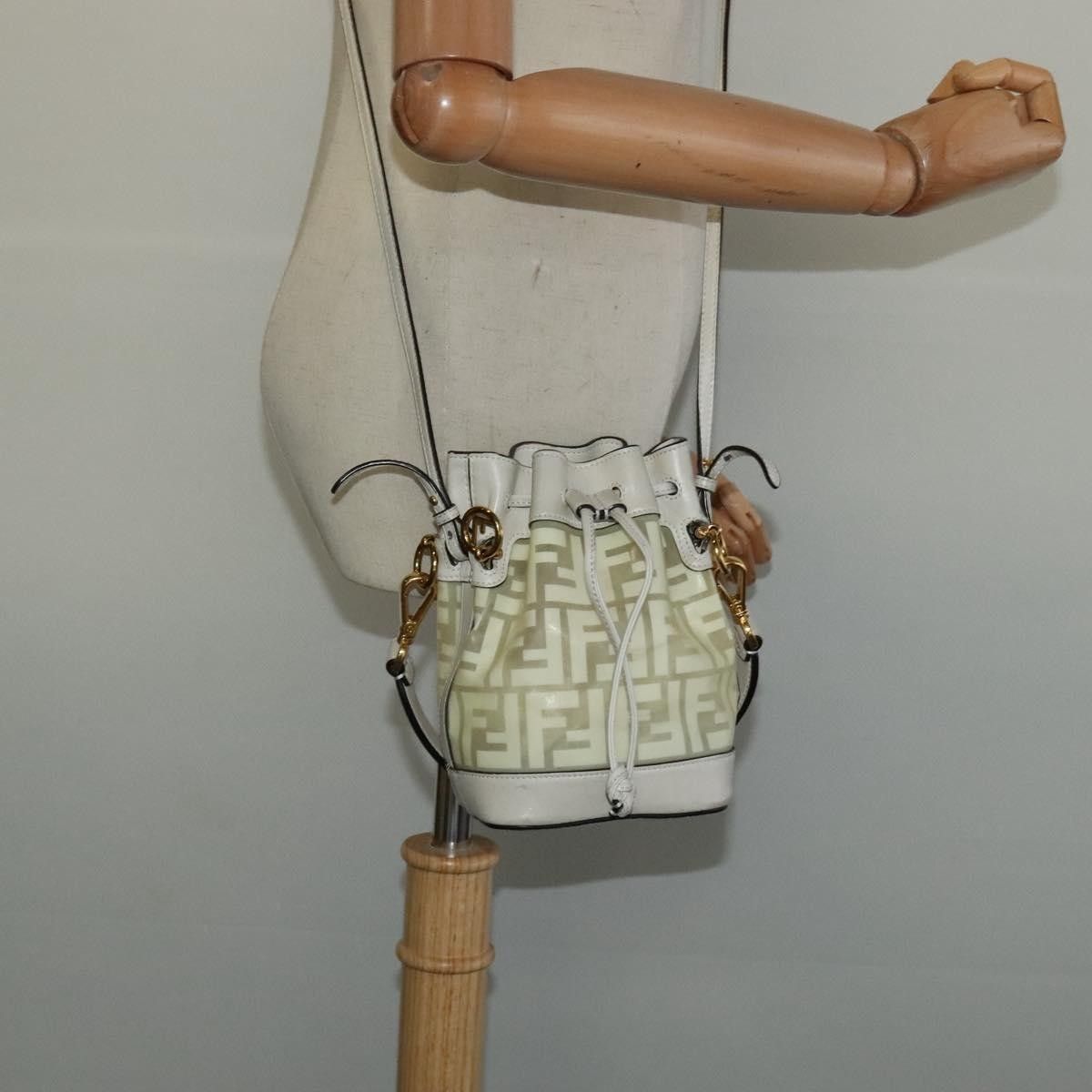 Fendi Fendi FF Logo Mon Tresor Bucket Bag Canvas Size ONE SIZE - 14 Thumbnail