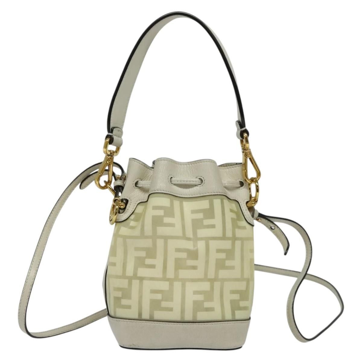 Fendi Fendi FF Logo Mon Tresor Bucket Bag Canvas Size ONE SIZE - 2 Thumbnail