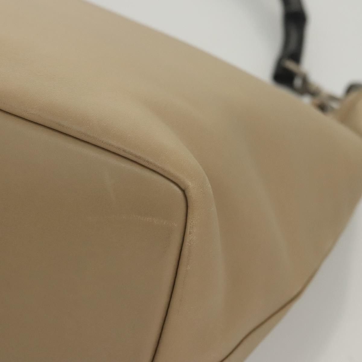 Gucci Gucci Vintage Bamboo Shoulder Bag Leather Size ONE SIZE - 10 Thumbnail