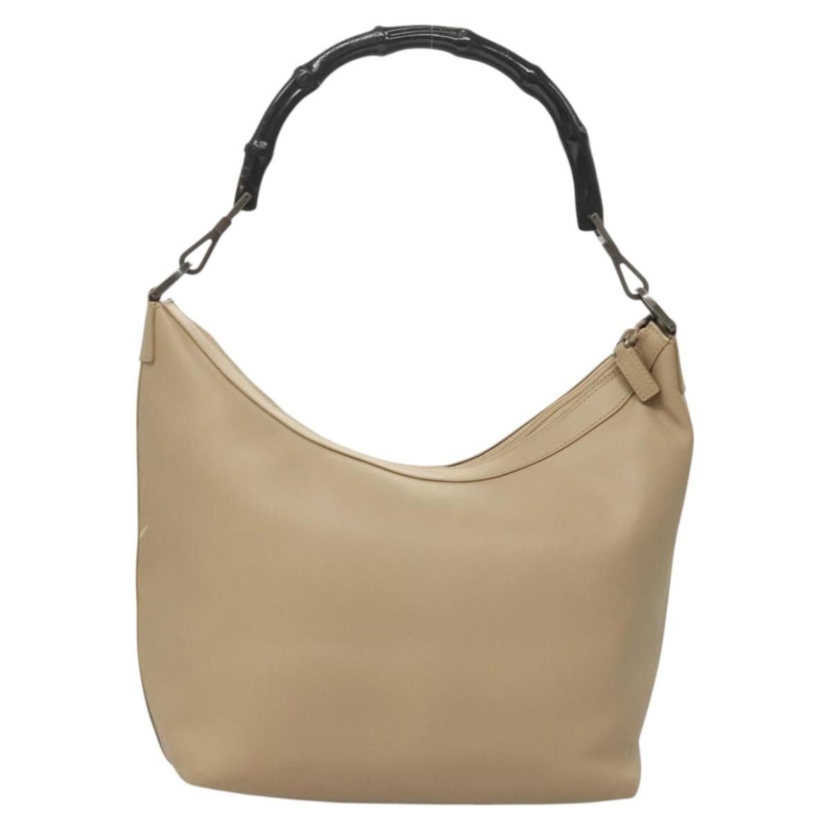 Gucci Gucci Vintage Bamboo Shoulder Bag Leather Size ONE SIZE - 2 Thumbnail