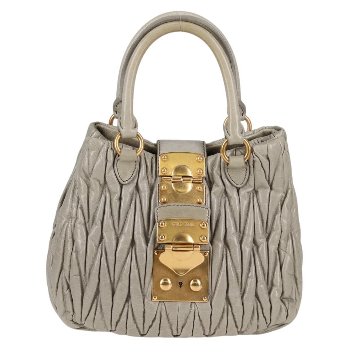 Miu Miu Miu Miu Coffer Convertible Satchel Matelasse Leather Size ONE SIZE - 24 Thumbnail