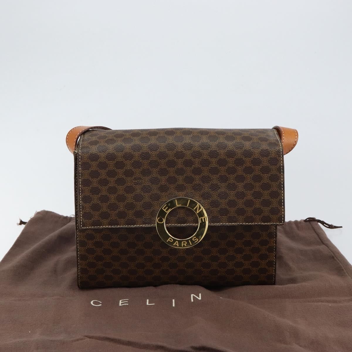 Celine Celine Vintage Macadam Circle Logo Shoulder Bag Canvas and Leather Size ONE SIZE - 14 Thumbnail