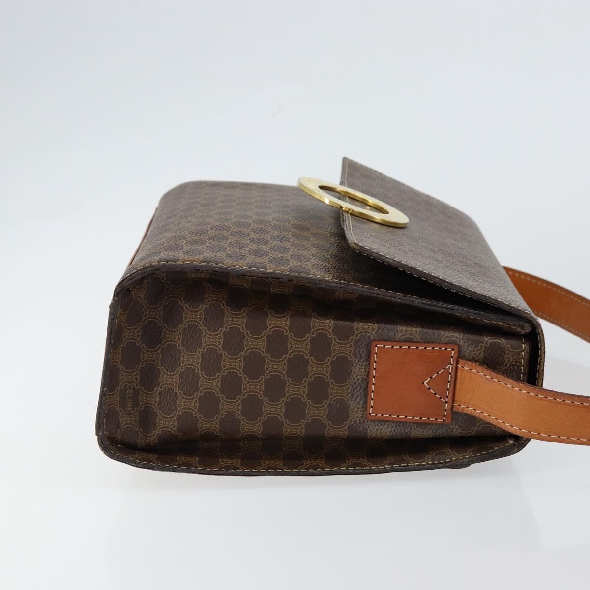 Celine Celine Vintage Macadam Circle Logo Shoulder Bag Canvas and Leather Size ONE SIZE - 3 Thumbnail