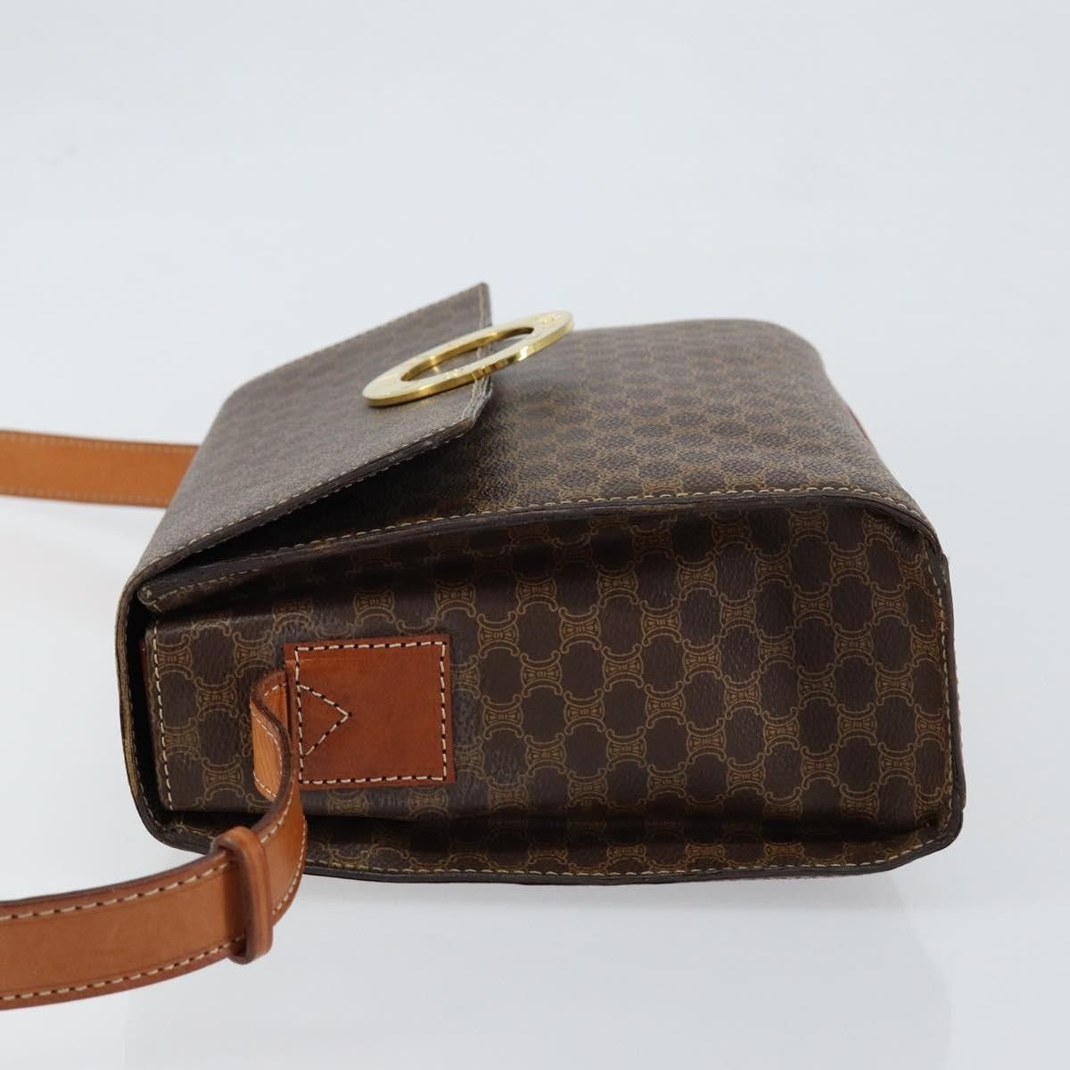 Celine Celine Vintage Macadam Circle Logo Shoulder Bag Canvas and Leather Size ONE SIZE - 4 Thumbnail