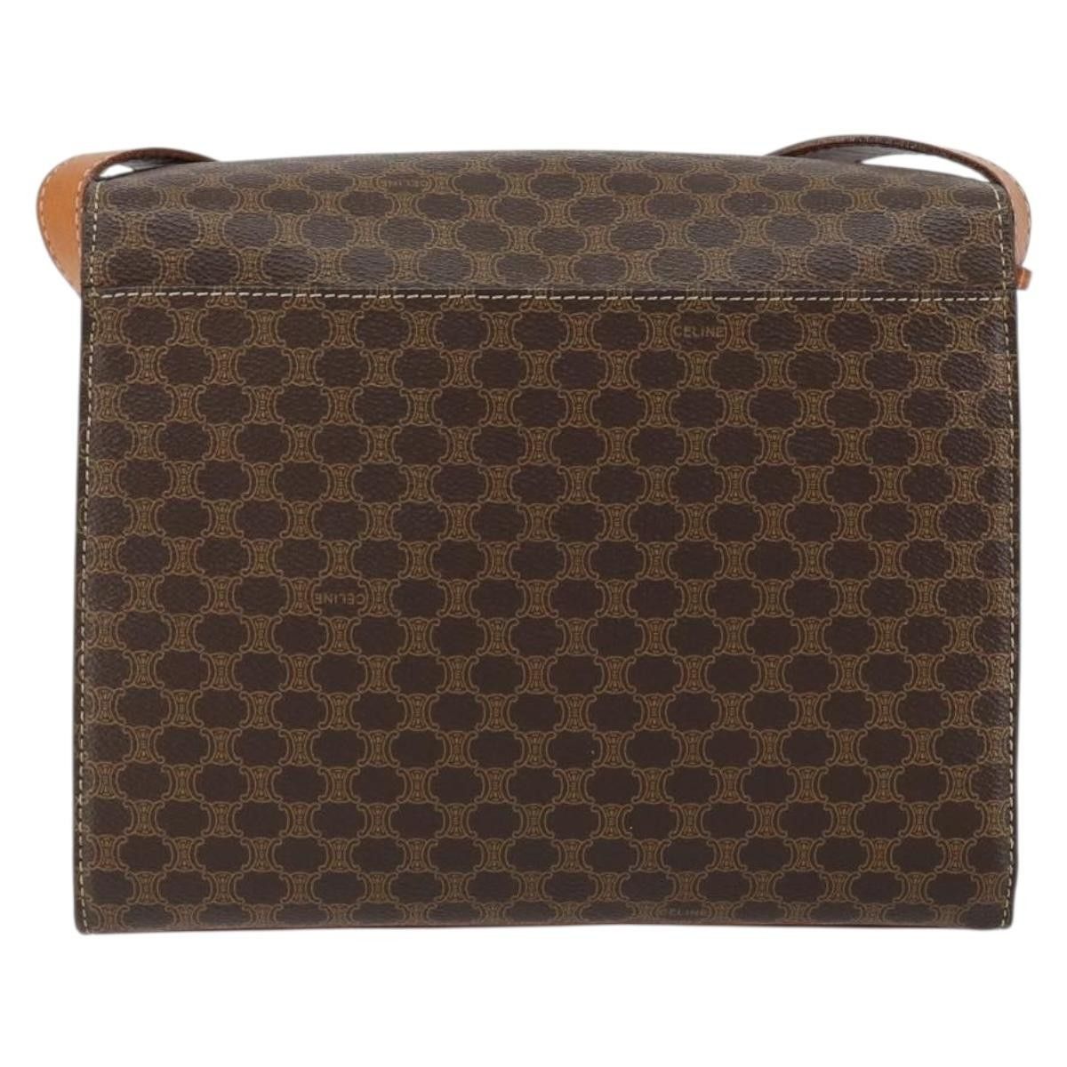Celine Celine Vintage Macadam Circle Logo Shoulder Bag Canvas and Leather Size ONE SIZE - 2 Thumbnail