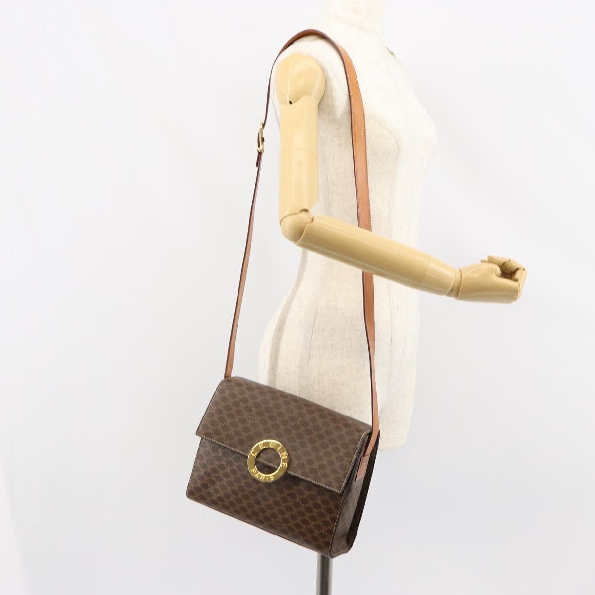 Celine Celine Vintage Macadam Circle Logo Shoulder Bag Canvas and Leather Size ONE SIZE - 15 Thumbnail