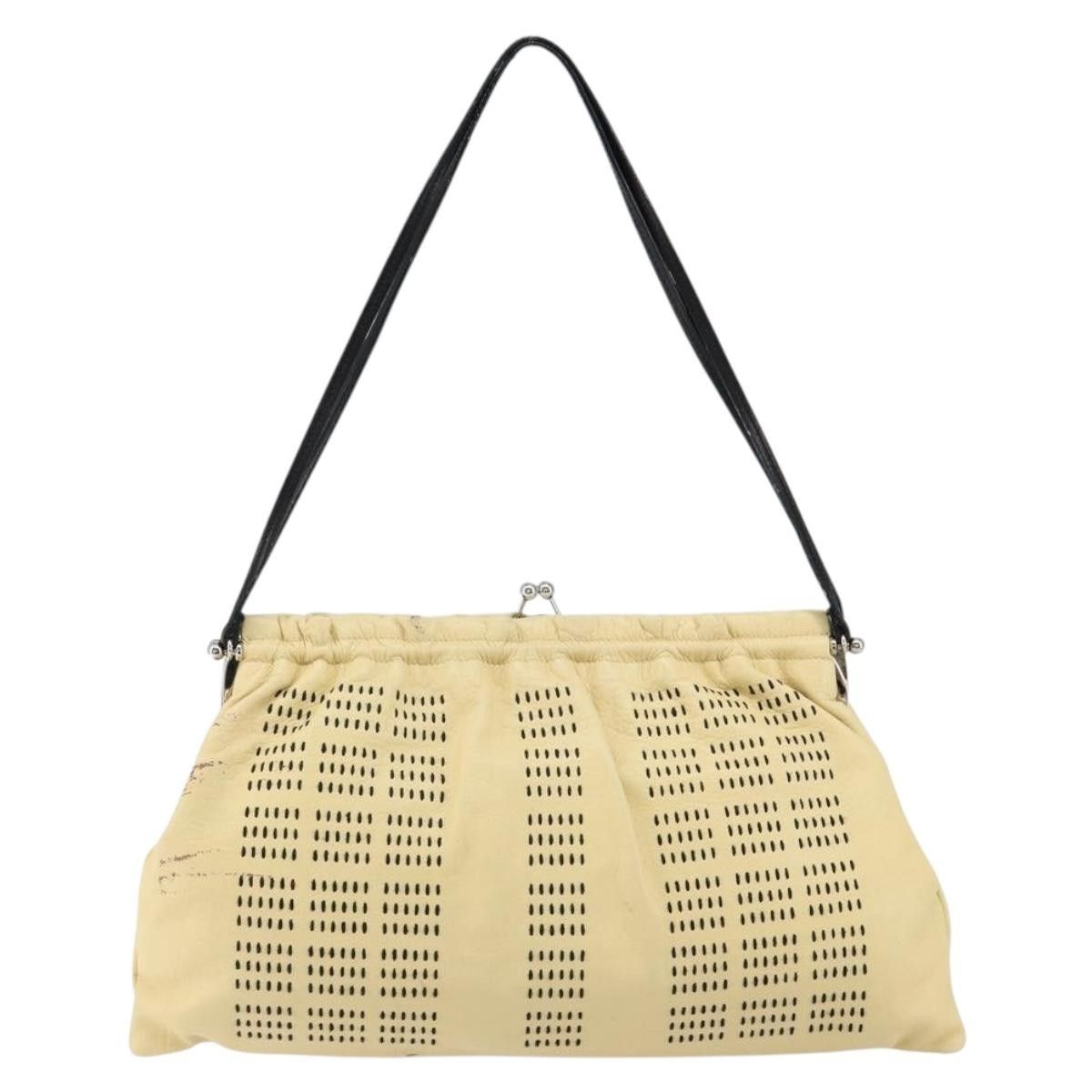 Miu Miu Miu Miu Kisslock Frame Top Handle Bag Leather Size ONE SIZE - 2 Thumbnail