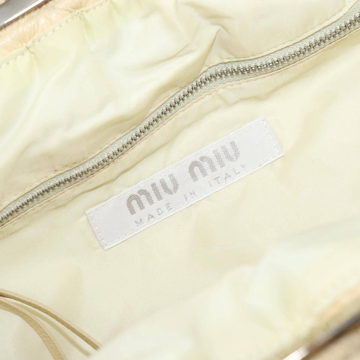 Miu Miu Miu Miu Kisslock Frame Top Handle Bag Leather Size ONE SIZE - 6 Thumbnail