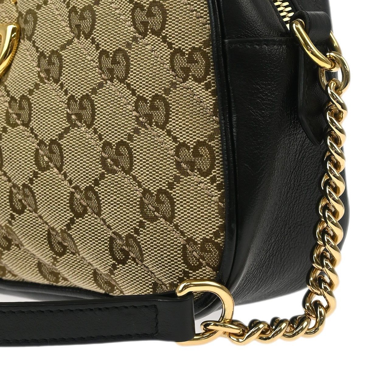 Gucci Gucci GG Marmont Shoulder Bag Diagonal Quilted GG Canvas with Leather Size ONE SIZE - 6 Thumbnail