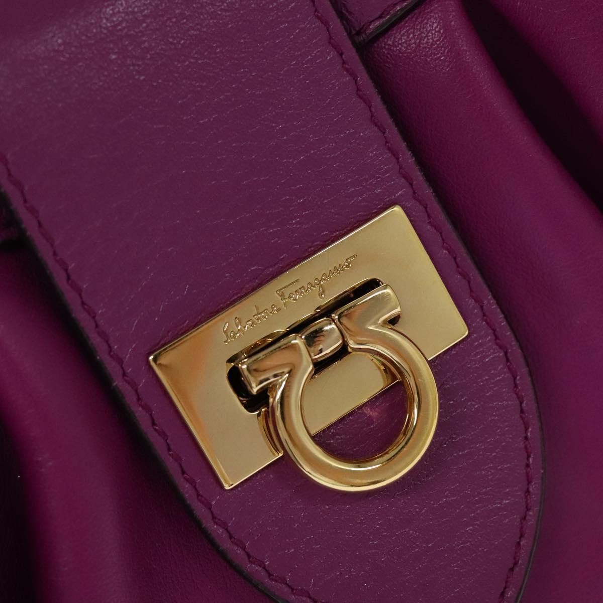 Salvatore Ferragamo Salvatore Ferragamo Gancini Shoulder Bag Leather Size ONE SIZE - 13 Thumbnail