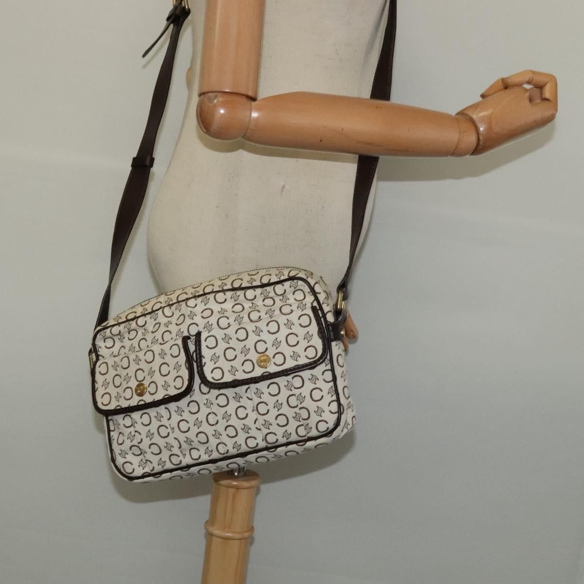 Celine Celine Vintage Macadam Shoulder Bag Canvas and Leather Size ONE SIZE - 14 Thumbnail