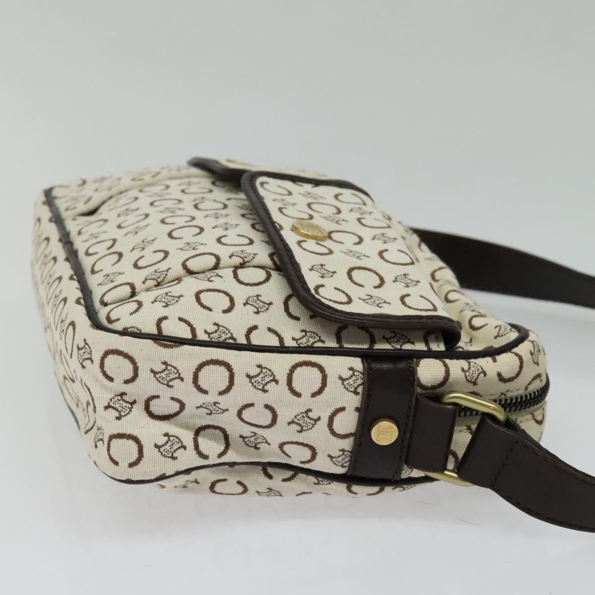 Celine Celine Vintage Macadam Shoulder Bag Canvas and Leather Size ONE SIZE - 4 Thumbnail