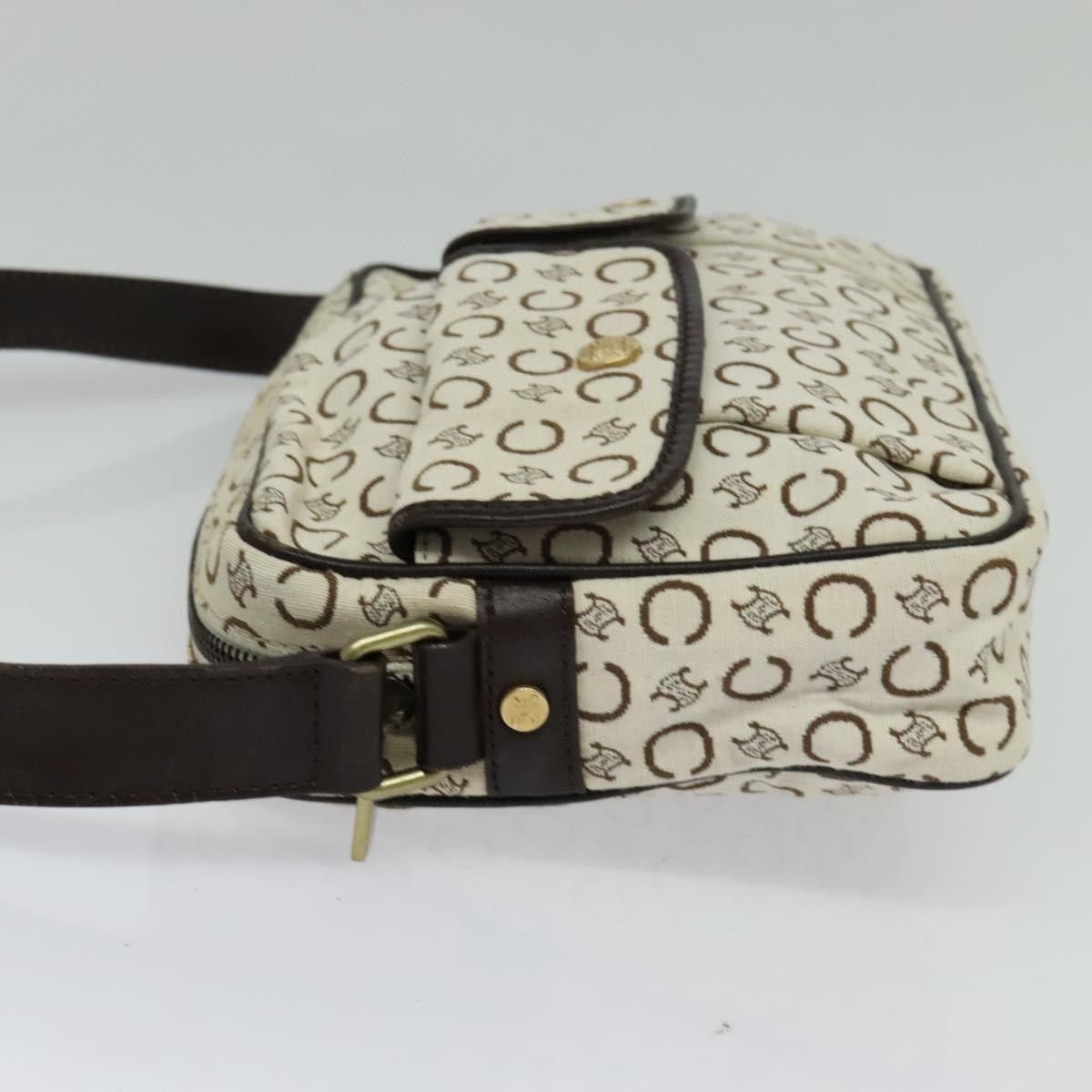 Celine Celine Vintage Macadam Shoulder Bag Canvas and Leather Size ONE SIZE - 3 Thumbnail