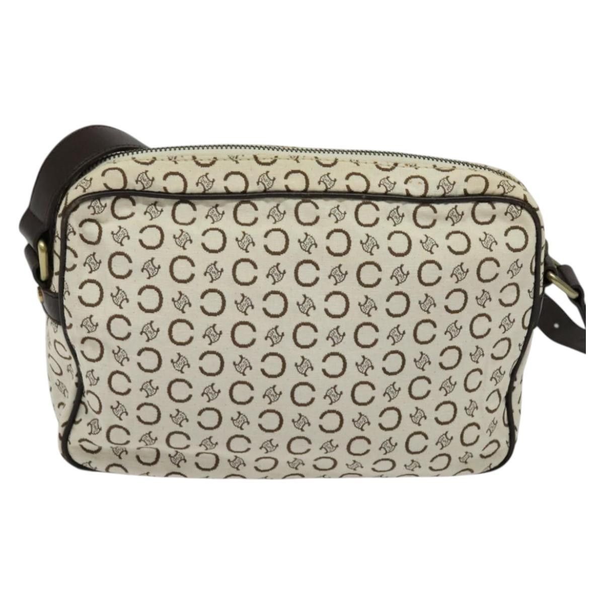 Celine Celine Vintage Macadam Shoulder Bag Canvas and Leather Size ONE SIZE - 2 Thumbnail
