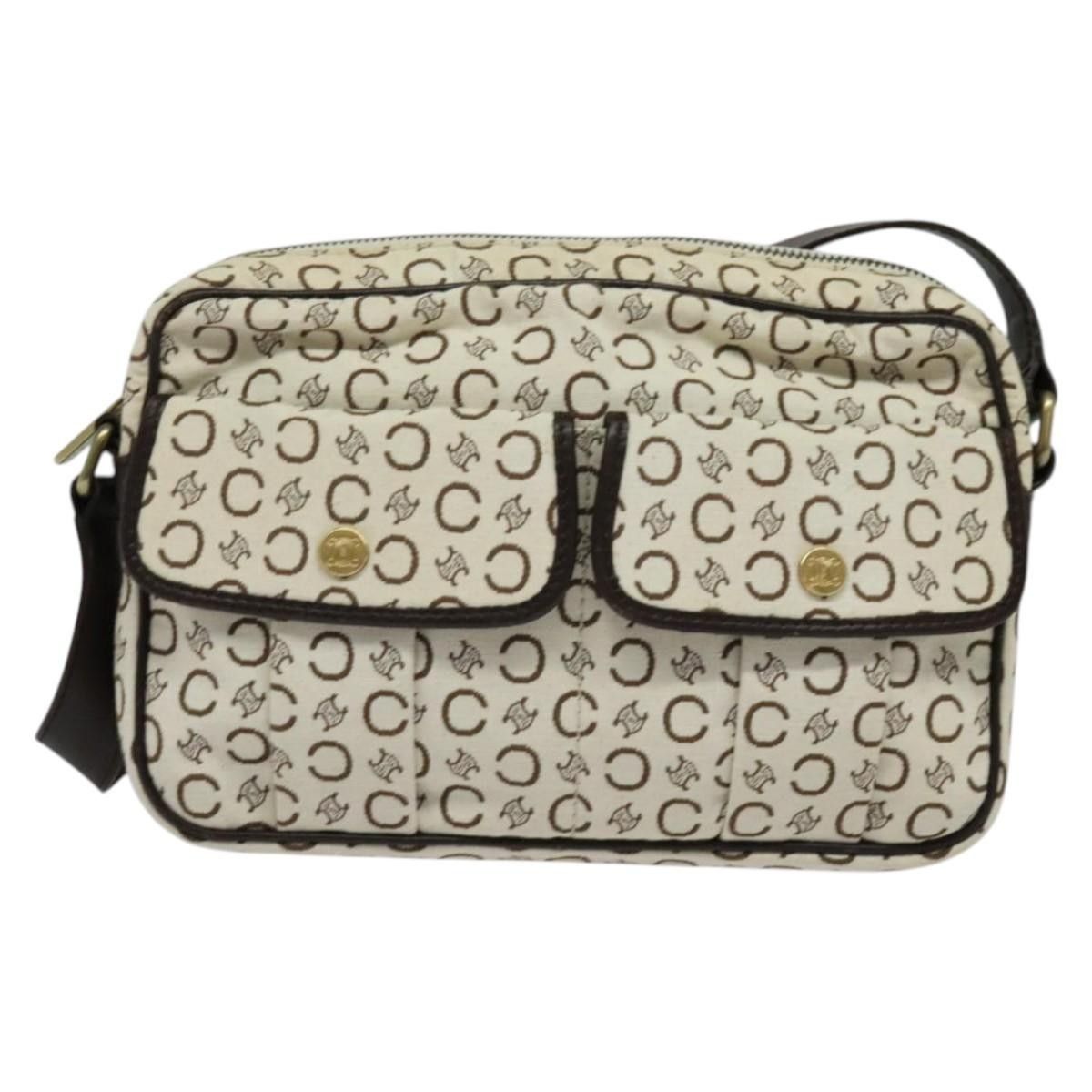 Celine Celine Vintage Macadam Shoulder Bag Canvas and Leather Size ONE SIZE - 18 Thumbnail