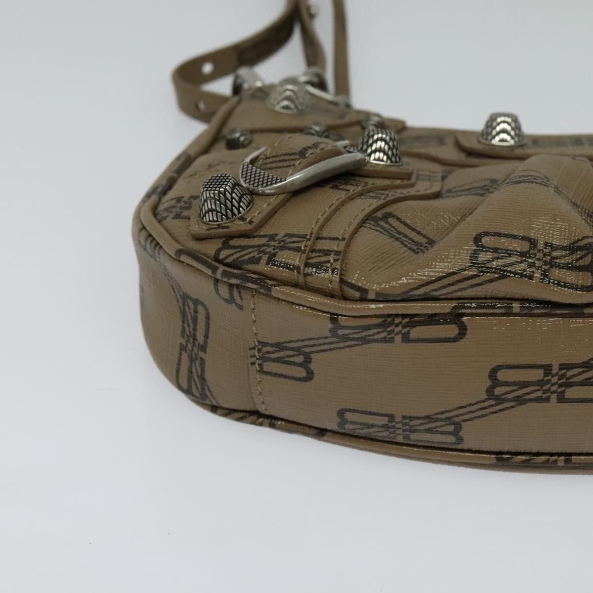 Balenciaga Le Cagole Giant Studs Chain Shoulder Bag Leather