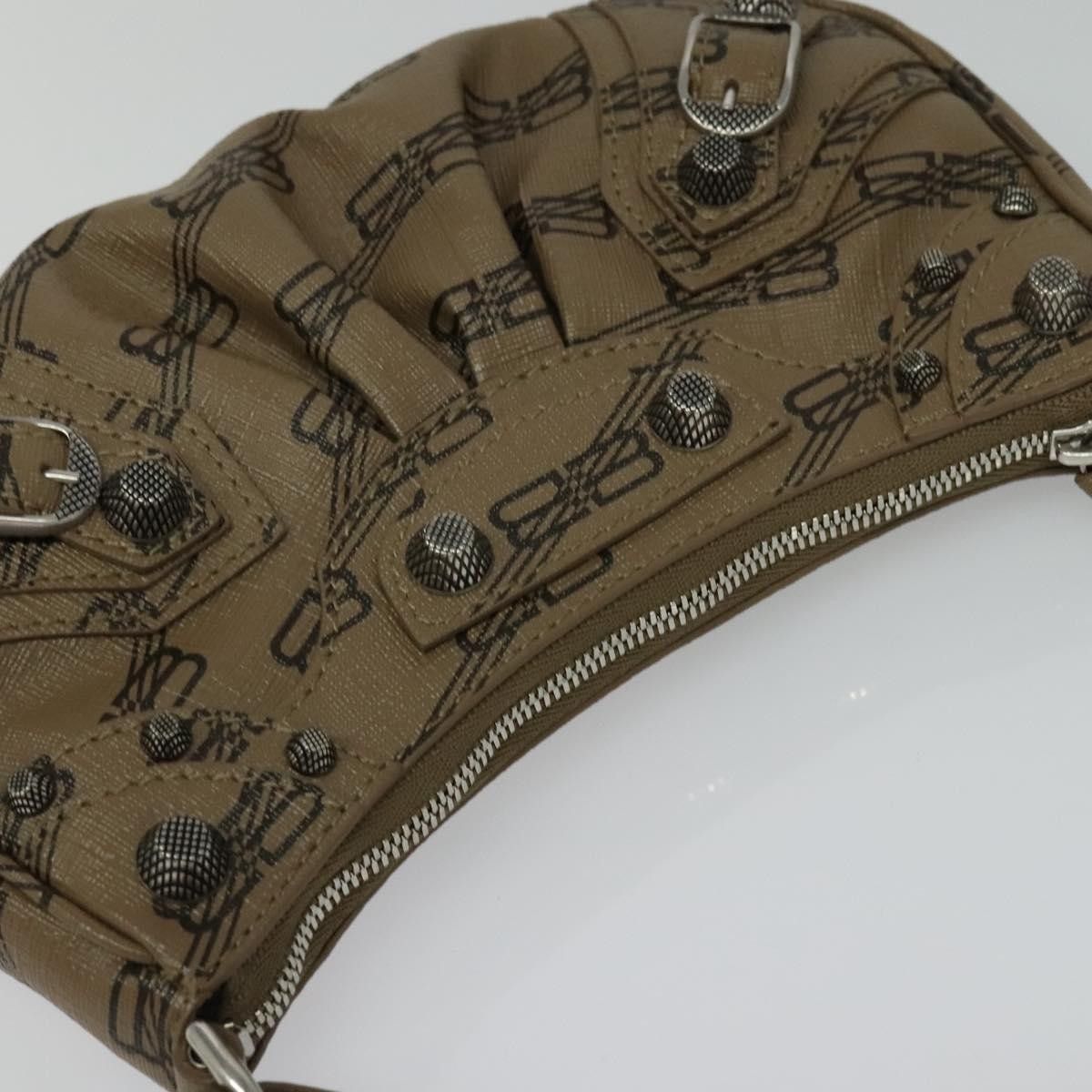 Balenciaga Le Cagole Giant Studs Chain Shoulder Bag Leather