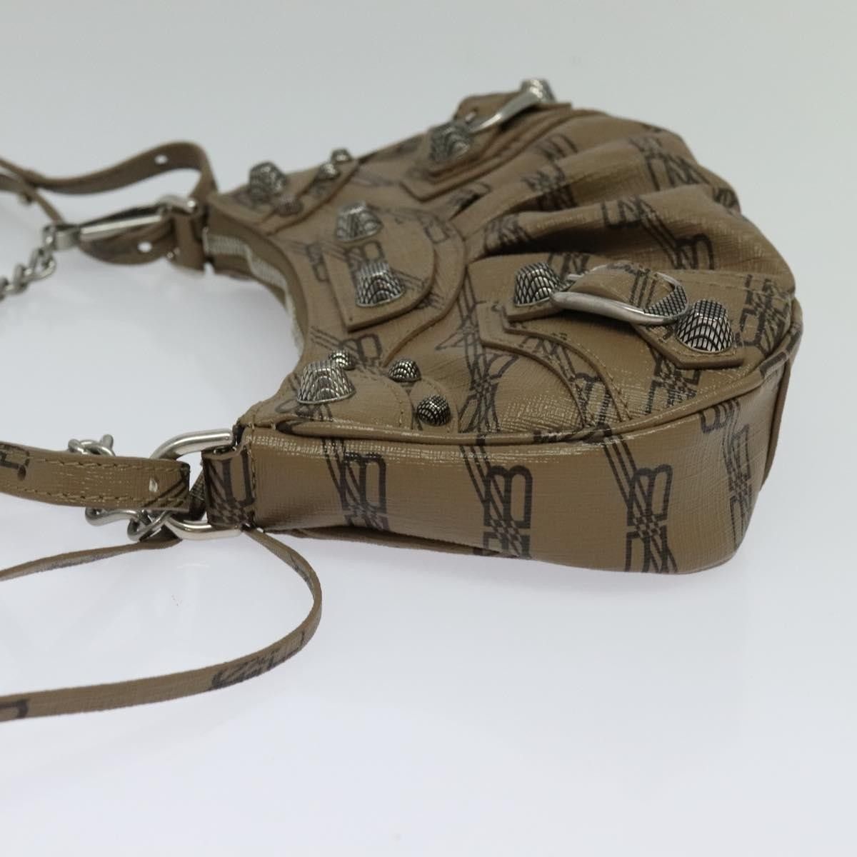 Balenciaga Le Cagole Giant Studs Chain Shoulder Bag Leather