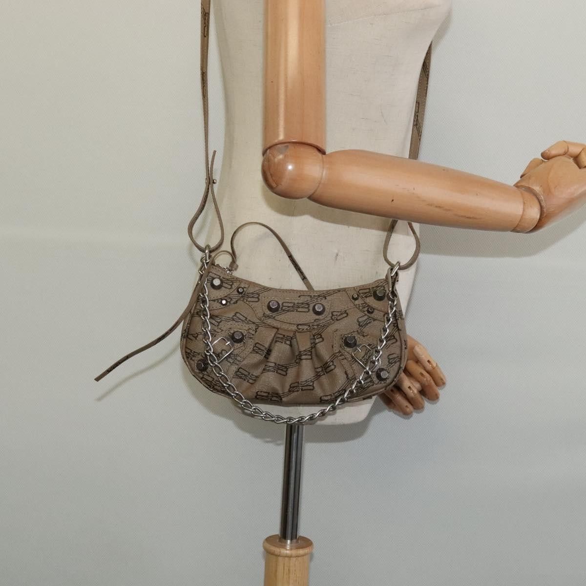 Balenciaga Le Cagole Giant Studs Chain Shoulder Bag Leather
