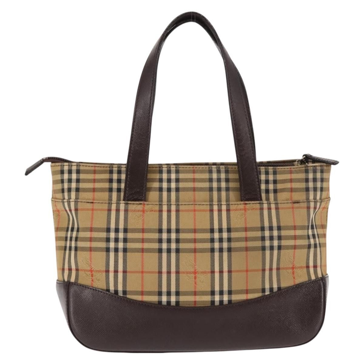 Burberry Burberry Nova Check Tote Canvas and Leather Size ONE SIZE - 2 Thumbnail