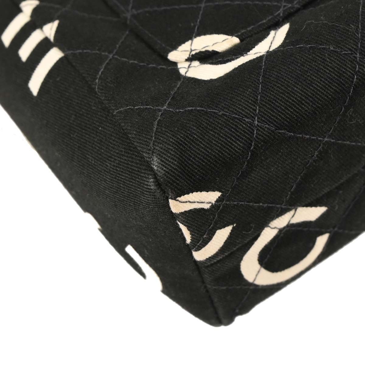 Chanel Chanel Vintage Coco Logo Zip Around Handle Bag Quilted Printed Canvas Size ONE SIZE - 7 Thumbnail