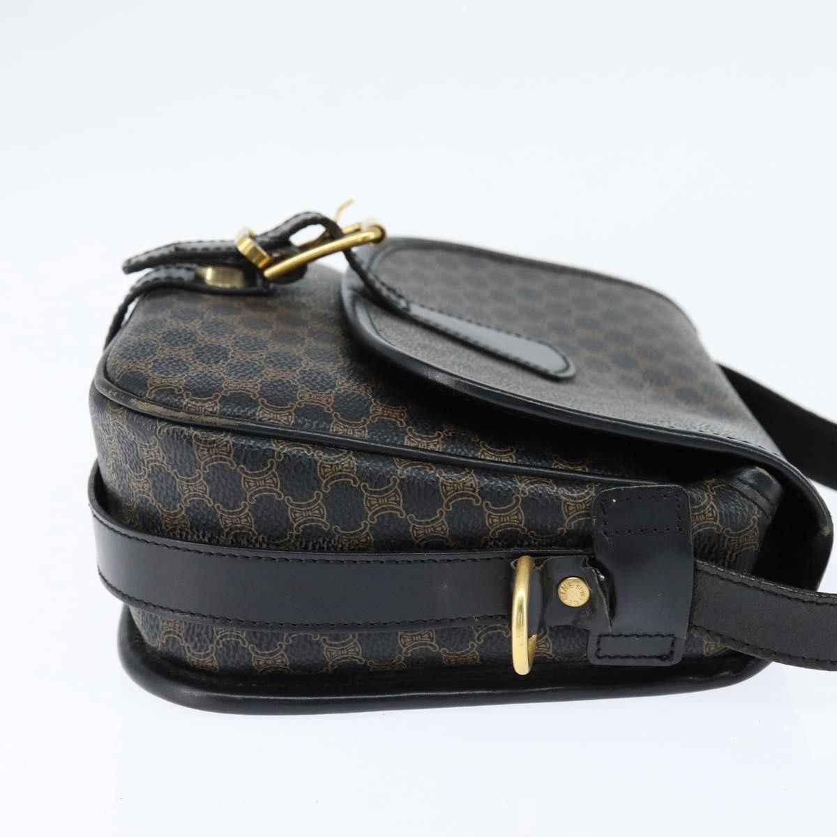Celine Celine Vintage Macadam Shoulder Bag Canvas and Leather Size ONE SIZE - 4 Thumbnail