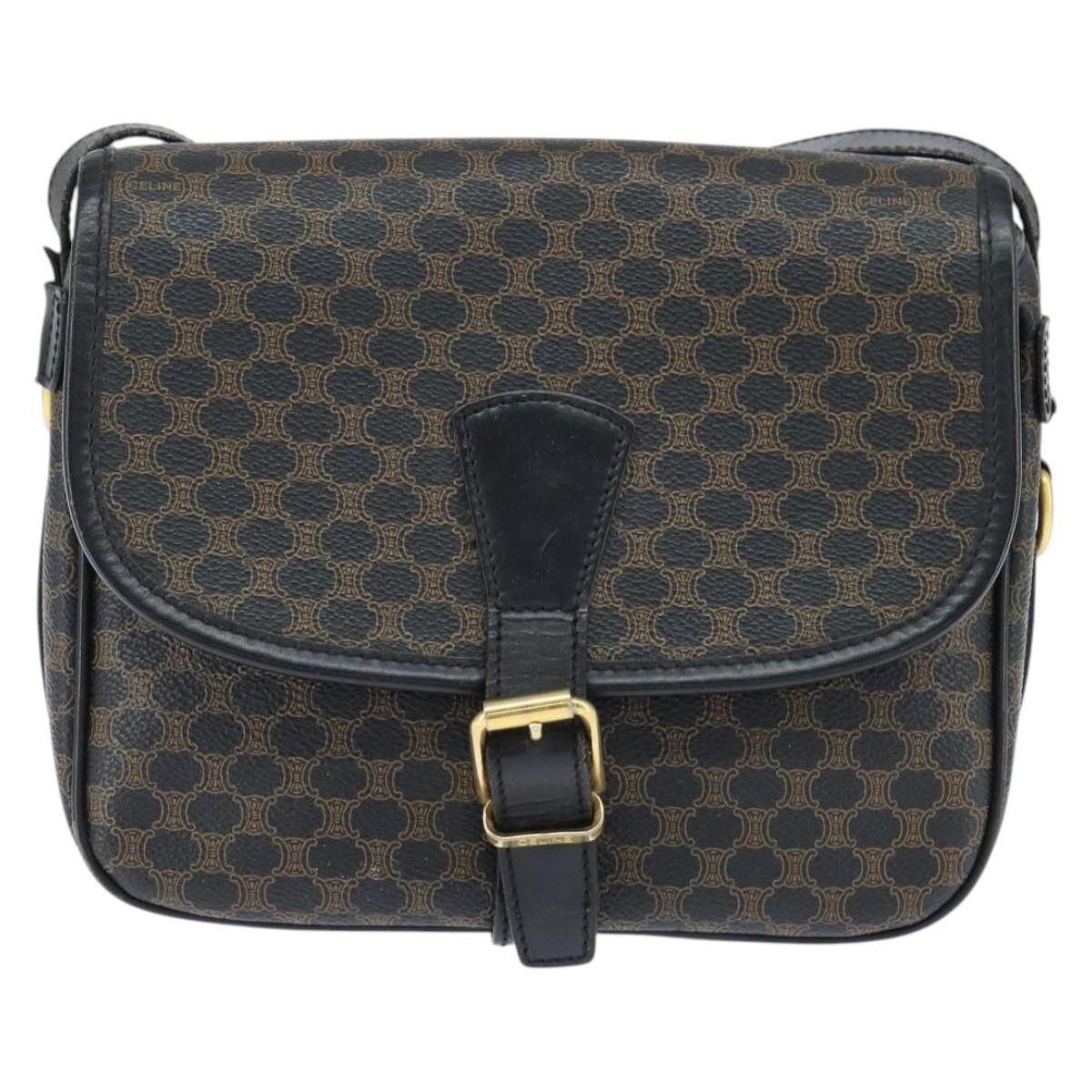 Celine Celine Vintage Macadam Shoulder Bag Canvas and Leather Size ONE SIZE - 19 Thumbnail