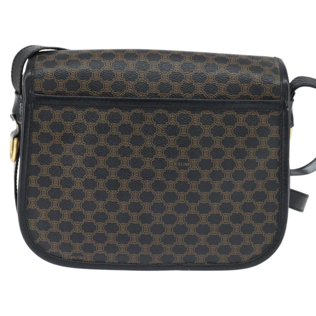 Celine Celine Vintage Macadam Shoulder Bag Canvas and Leather Size ONE SIZE - 2 Thumbnail