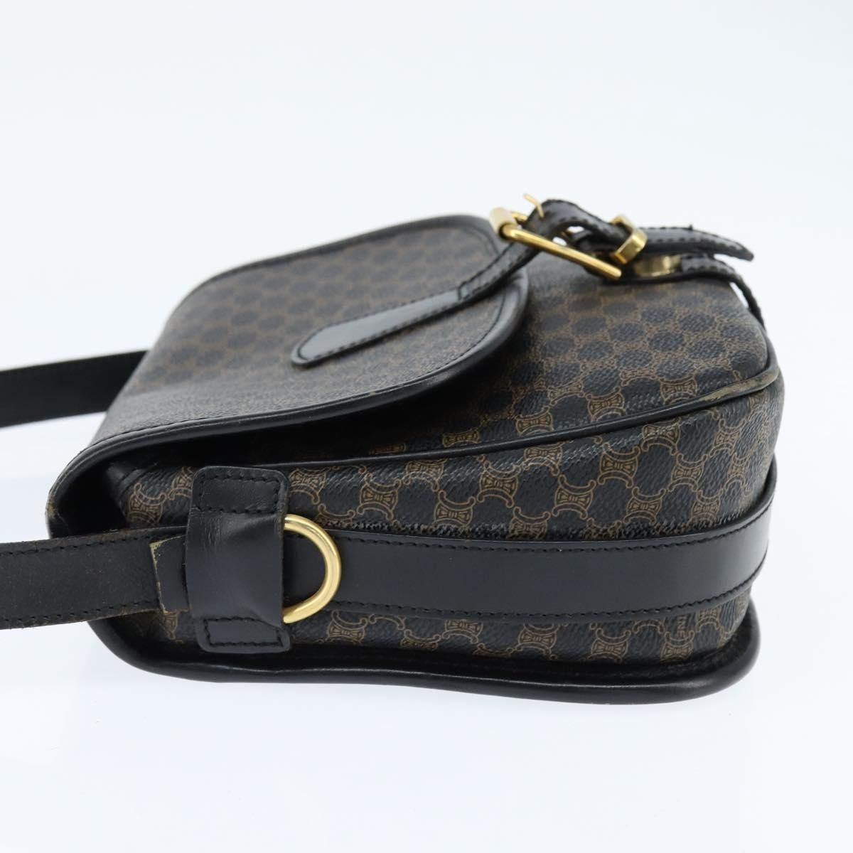 Celine Celine Vintage Macadam Shoulder Bag Canvas and Leather Size ONE SIZE - 3 Thumbnail