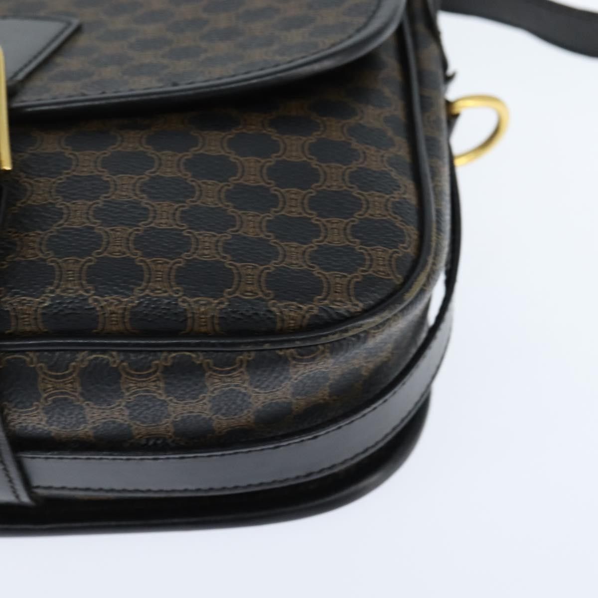 Celine Celine Vintage Macadam Shoulder Bag Canvas and Leather Size ONE SIZE - 9 Thumbnail