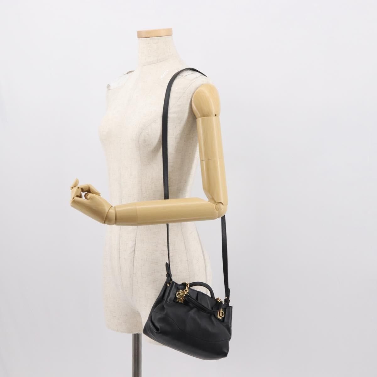 Salvatore Ferragamo Salvatore Ferragamo W Chain Tote Leather Size ONE SIZE - 14 Thumbnail