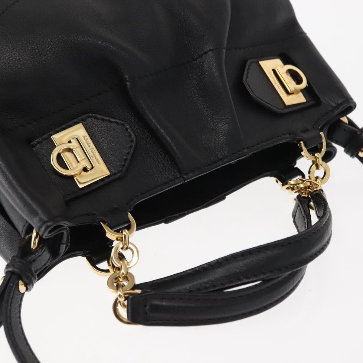 Salvatore Ferragamo Salvatore Ferragamo W Chain Tote Leather Size ONE SIZE - 8 Thumbnail