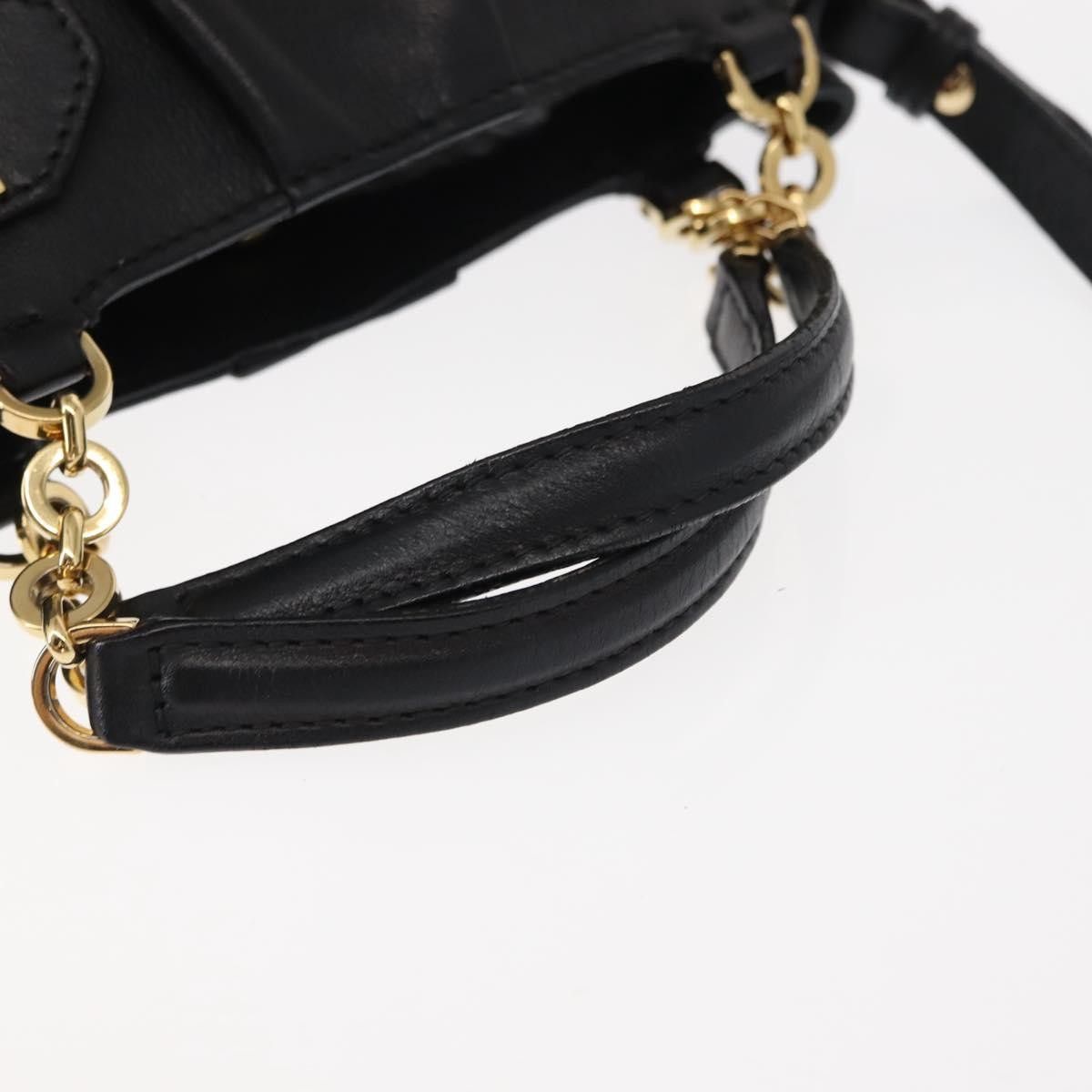 Salvatore Ferragamo Salvatore Ferragamo W Chain Tote Leather Size ONE SIZE - 15 Thumbnail