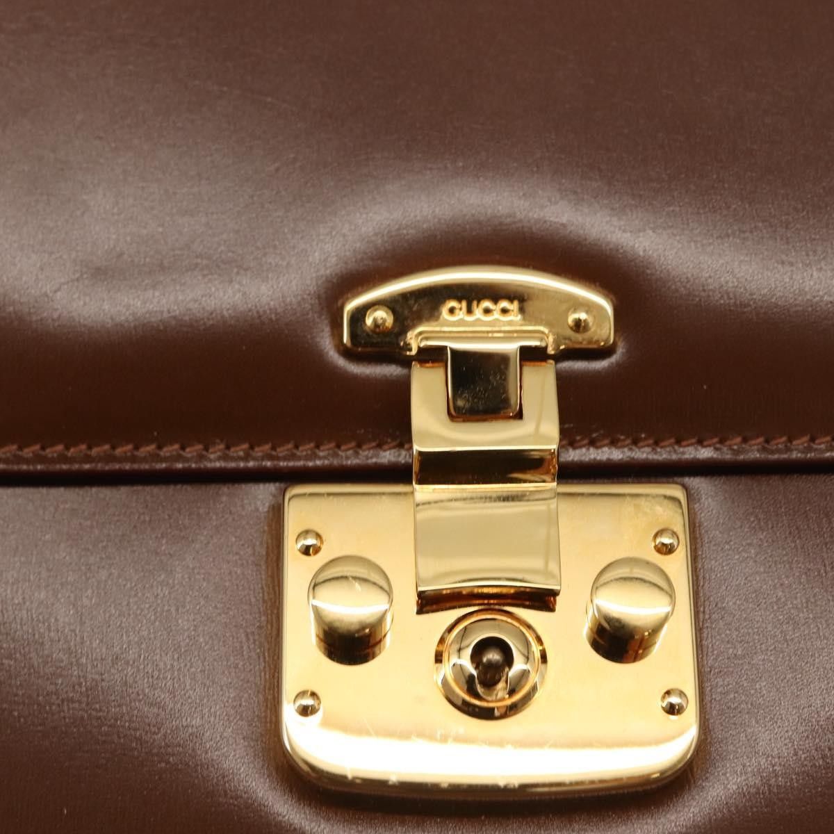 Gucci Gucci Vintage Lady Lock Top Handle Bag Leather Size ONE SIZE - 13 Thumbnail