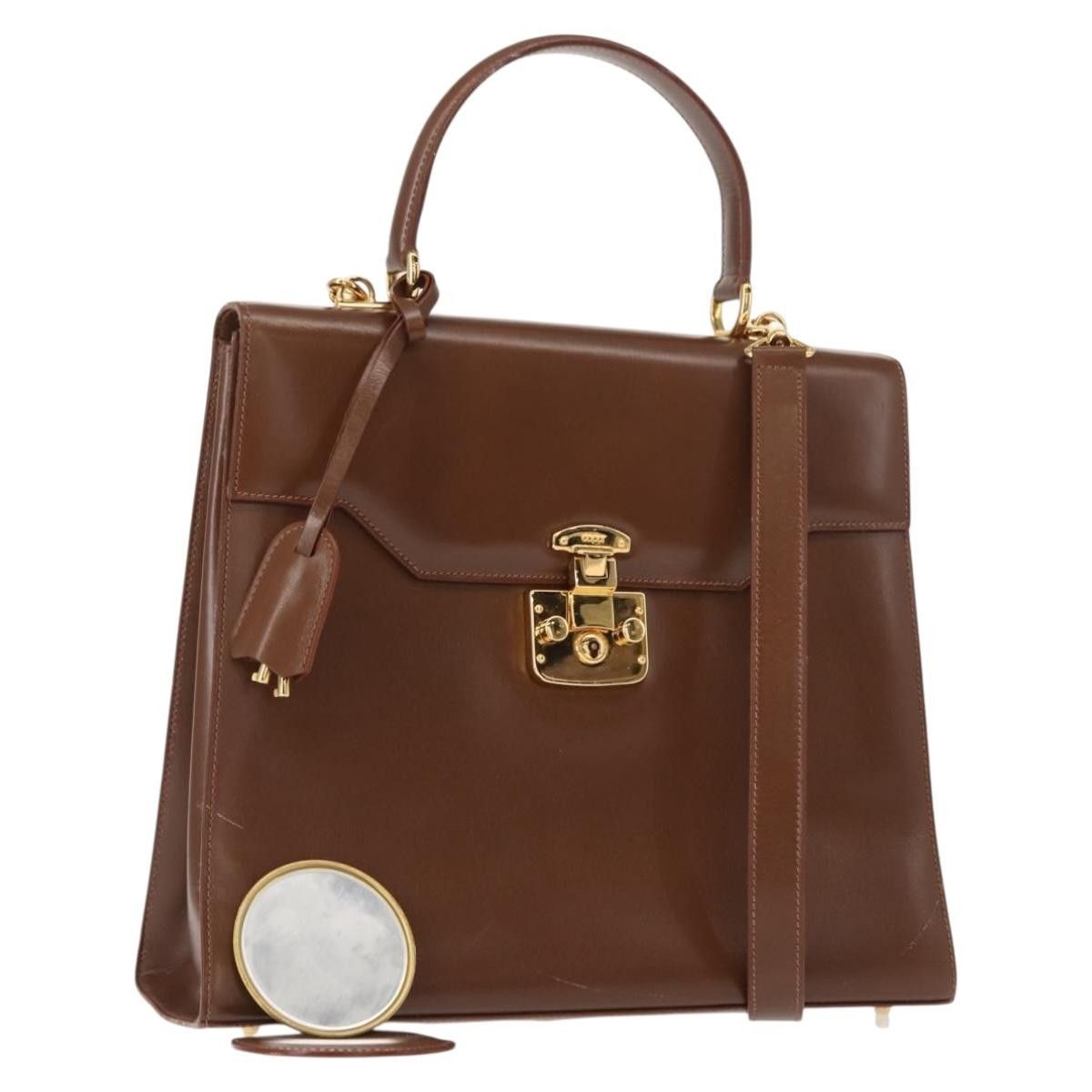 Gucci Gucci Vintage Lady Lock Top Handle Bag Leather Size ONE SIZE - 15 Thumbnail