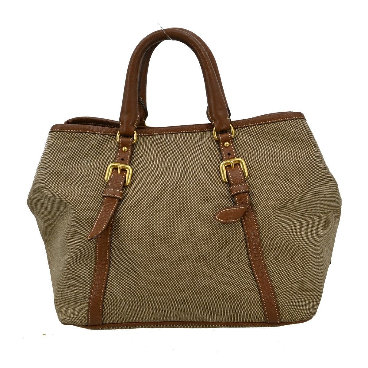 Prada Prada Logo Convertible Tote Canvas with Leather Size ONE SIZE - 2 Thumbnail