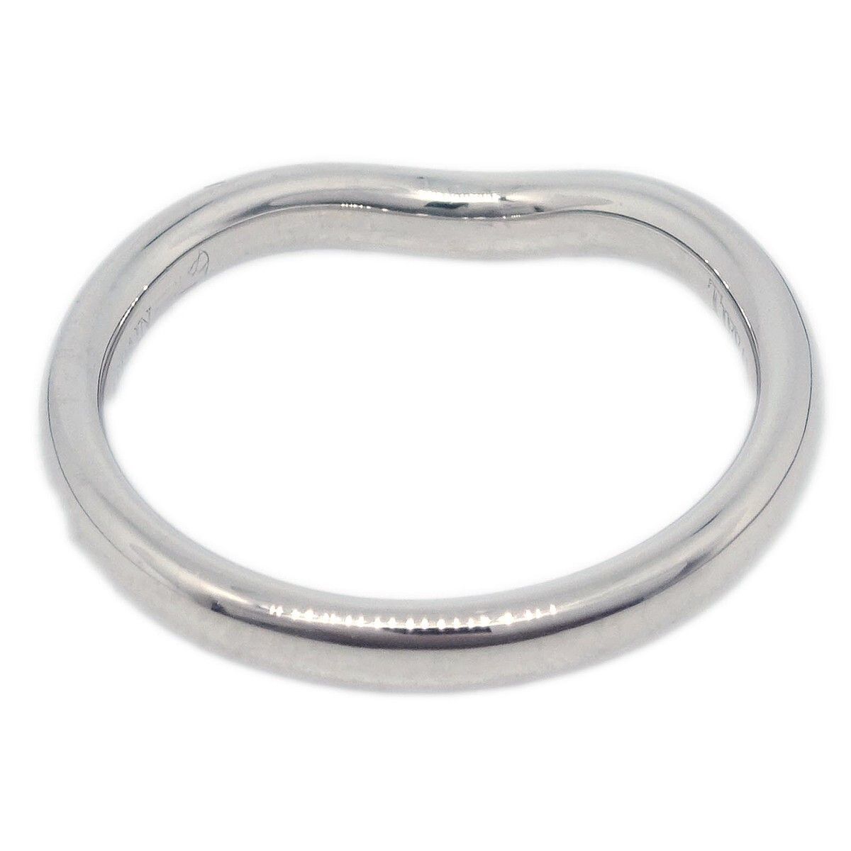 Tiffany & Co. Tiffany & Co. Elsa Peretti Curved Wedding Band Ring Platinum with Diamonds Size ONE SIZE - 2 Thumbnail