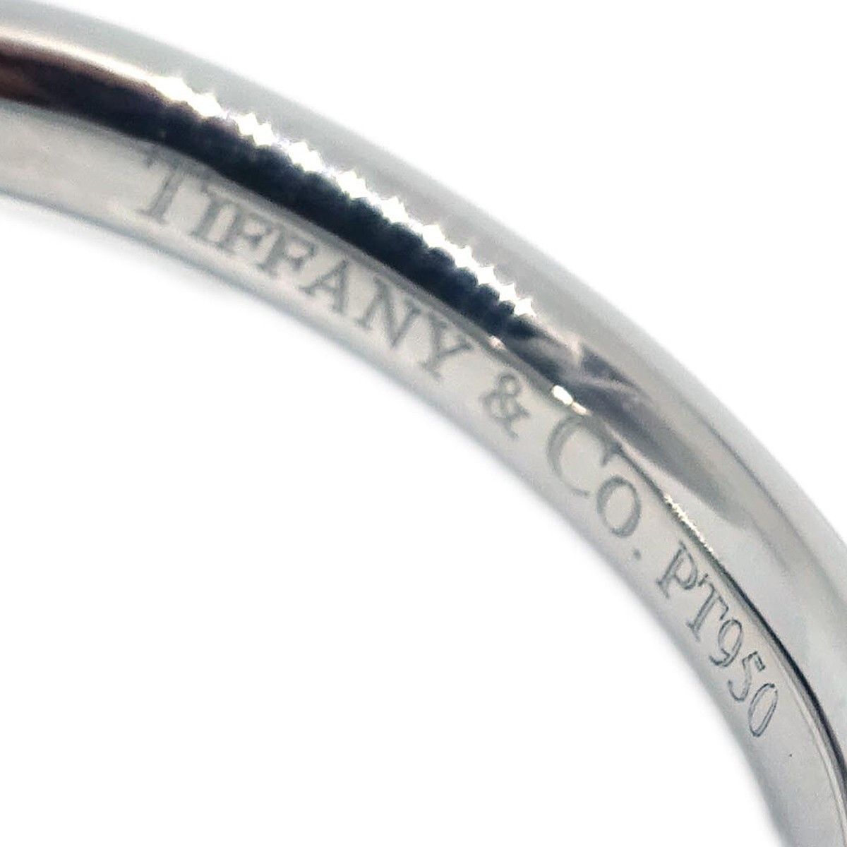 Tiffany & Co. Tiffany & Co. Elsa Peretti Curved Wedding Band Ring Platinum with Diamonds Size ONE SIZE - 3 Thumbnail