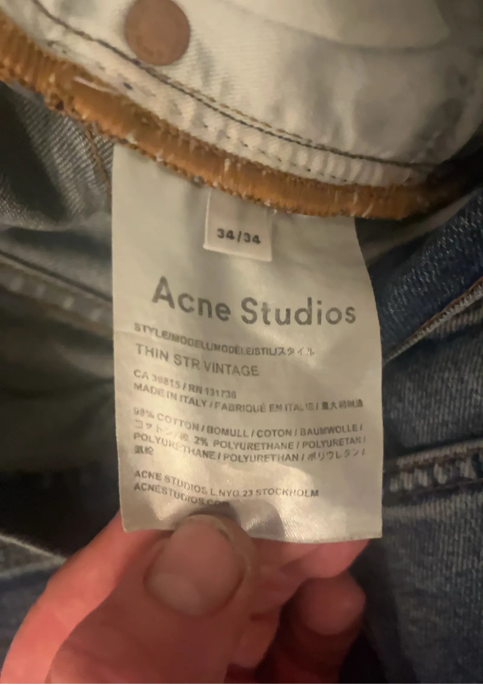 Acne Studios Acne Studios Thin STR vintage Jeans Size US 34 / EU 50 - 3 Thumbnail